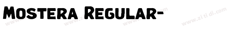 Mostera Regular字体转换